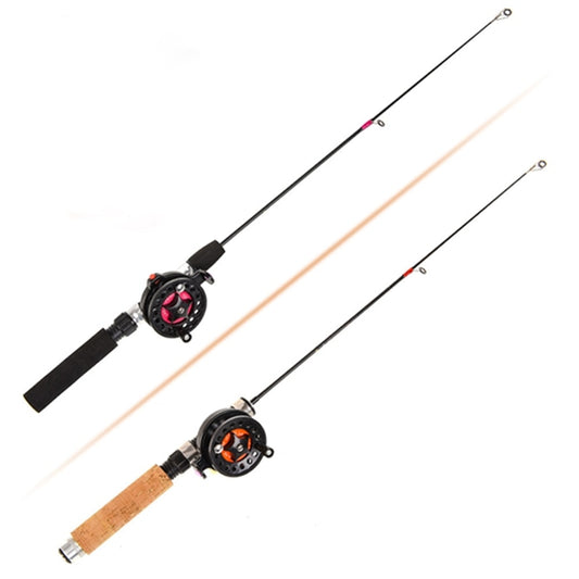 Winter Fishing Gear Set Fiberglass Fish Rod