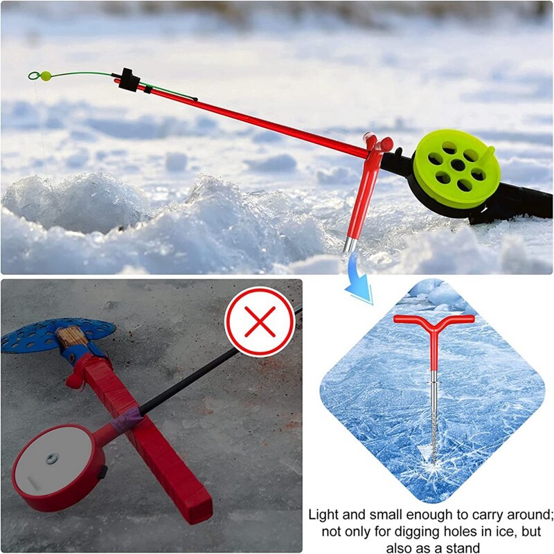 Ice Fishing Rod Holders Metal Tent Stakes