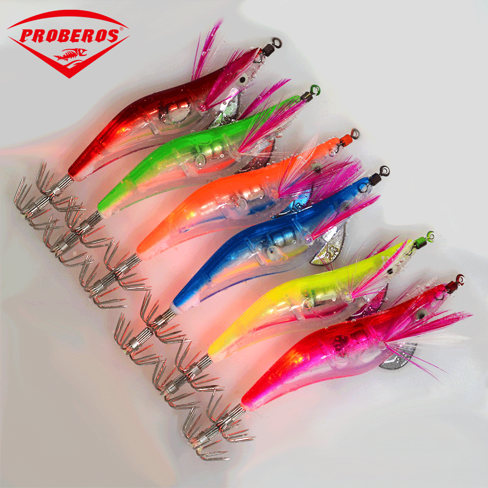 6pcs/set Electronic Flashing Led Fishing Lure Flash Light 10cm 12.2g