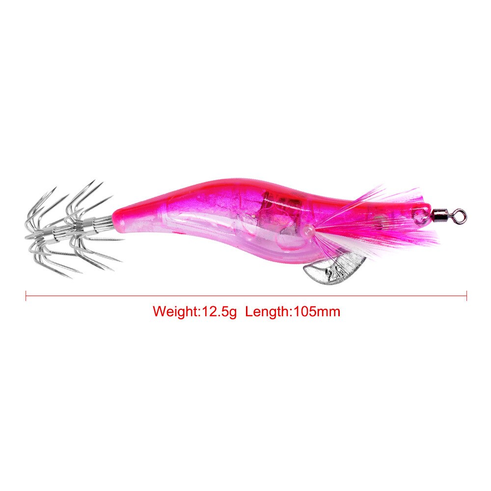 6pcs/set Electronic Flashing Led Fishing Lure Flash Light 10cm 12.2g