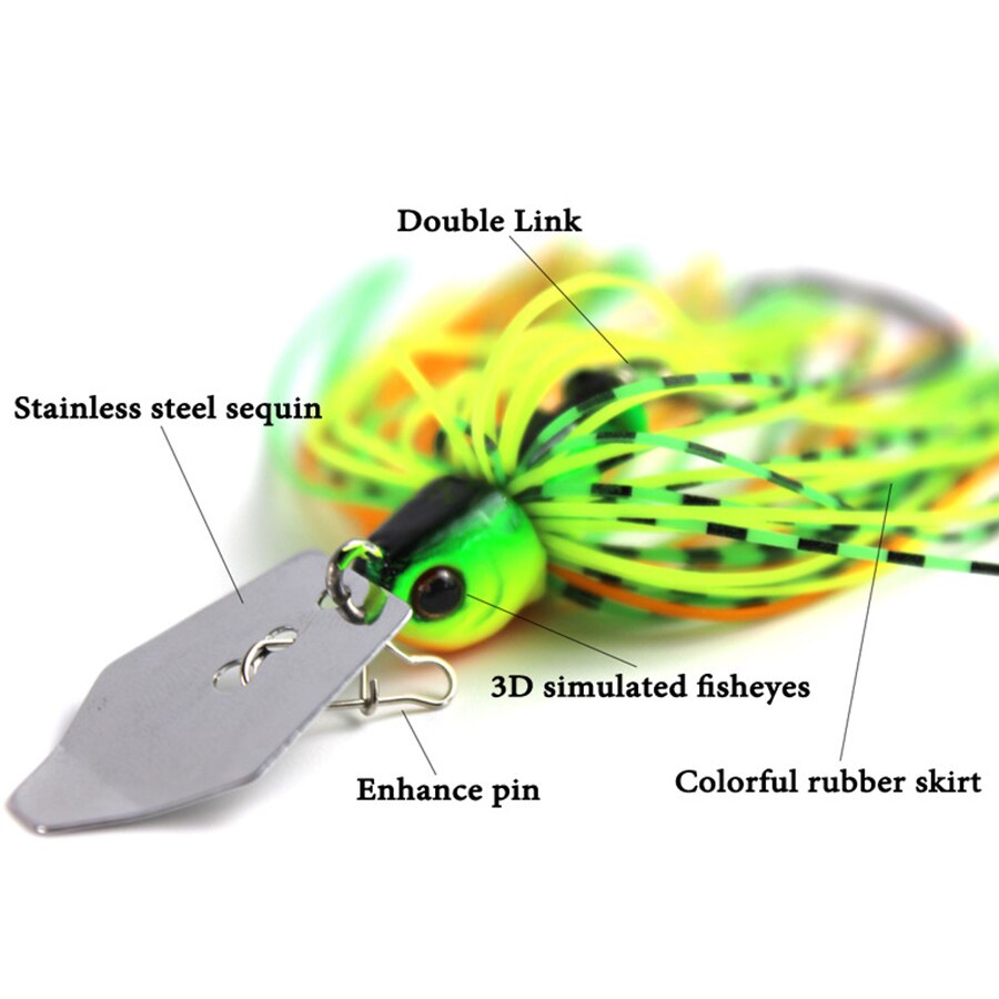 6pcs Chatterbait Fishing Lures
