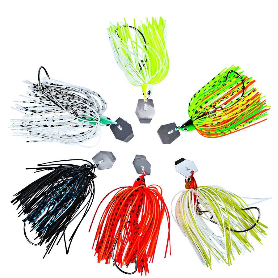 6pcs Chatterbait Fishing Lures