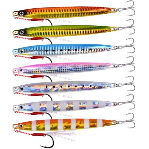 7pcs Super Slim Ssz Metal Casting Jigs