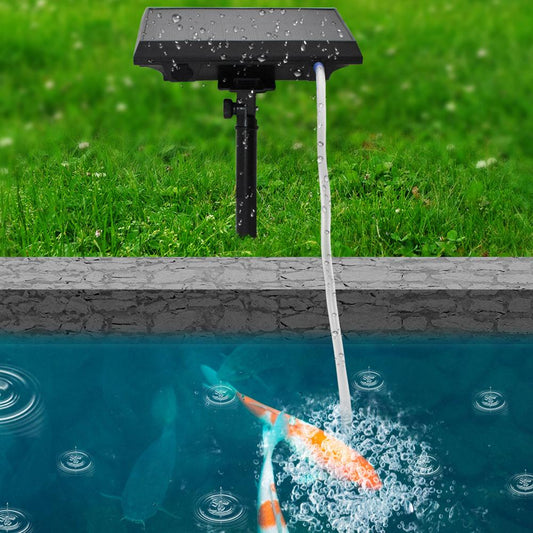 Solar Aquarium  Fish Oxygen Pump Rechargeable