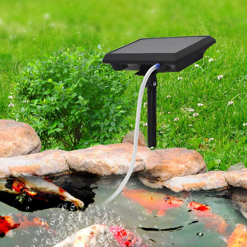 Solar Aquarium  Fish Oxygen Pump Rechargeable