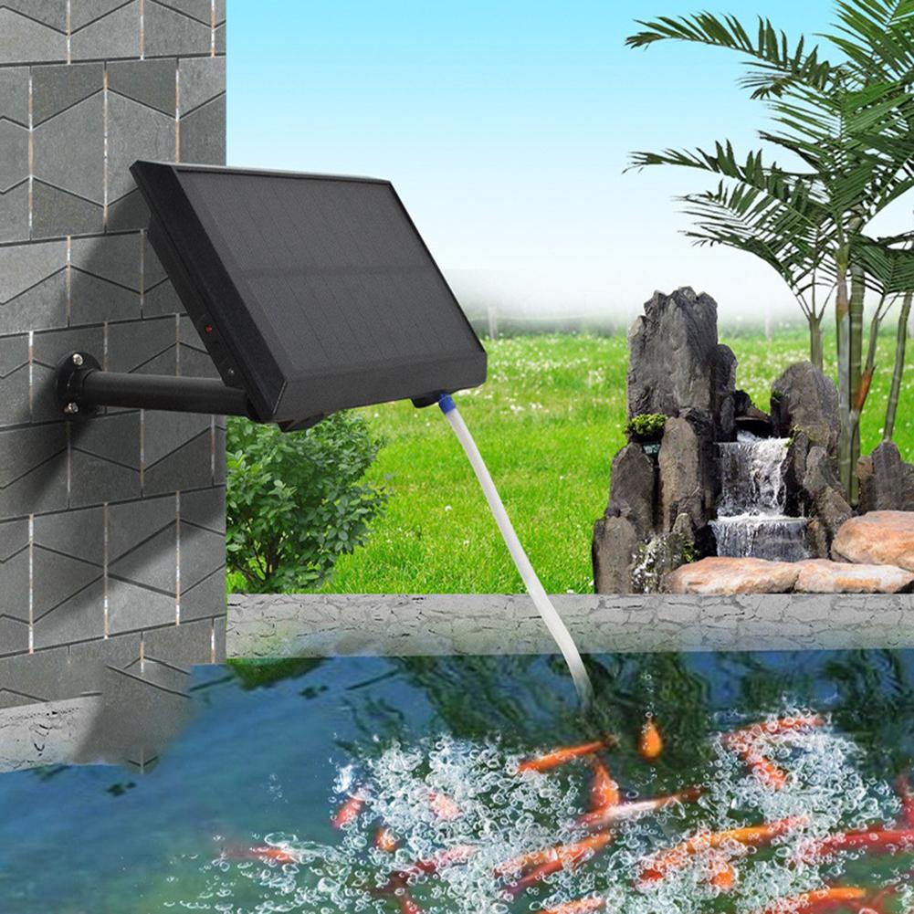 Solar Aquarium  Fish Oxygen Pump Rechargeable