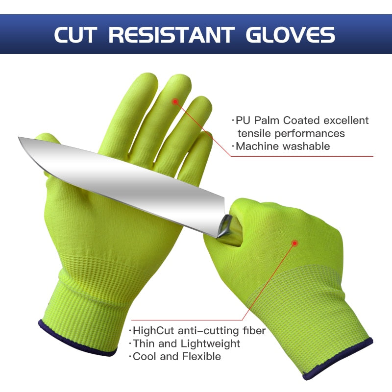 Anti Cut Gloves High-strength Grade Level 5