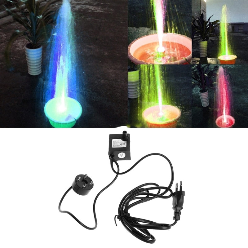 Aquarium 220v 3w Submersible Water Pump Led Fish Tank Fountain Fish