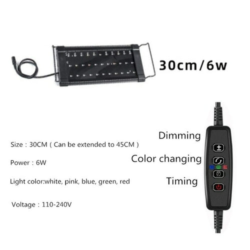 Aquarium Bracket Lights Timing Dimming Colorful Full-spectrum Coral