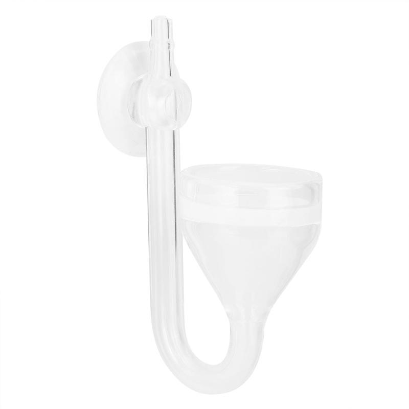 Aquarium CO2 Refiner Diffuser Transparent Glass Funnel Type Water