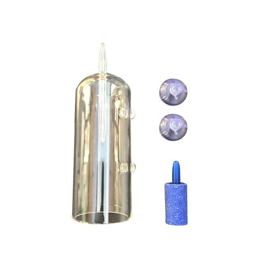 Aquarium Cylinder Crystal Glass Dissolved Oxygen Water Bubble Splash