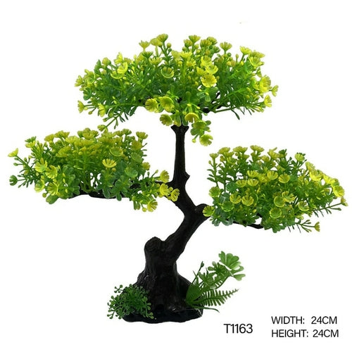 Artificial Plastic Pine Aquarium Decoration