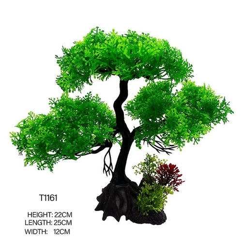 Artificial Plastic Pine Aquarium Decoration