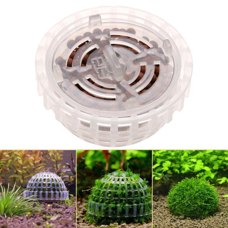 Aquarium Decoration Plastic Live Plants Fish Tank Media Moss Ball