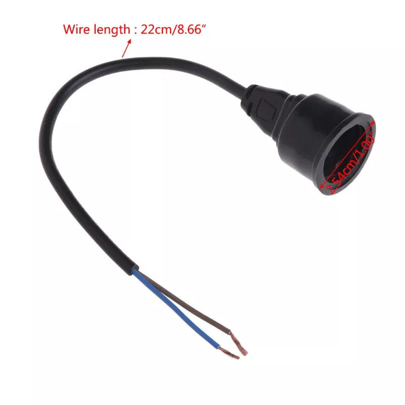 Aquarium Lamp Base Waterproof Soft Rubber Fish Tank Lighting Wire