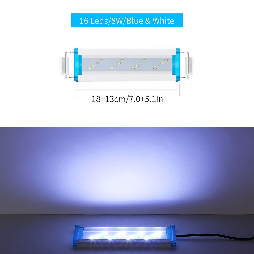 Aquarium Light Adjustable Support Aquatic Plant Lighting Aluminum