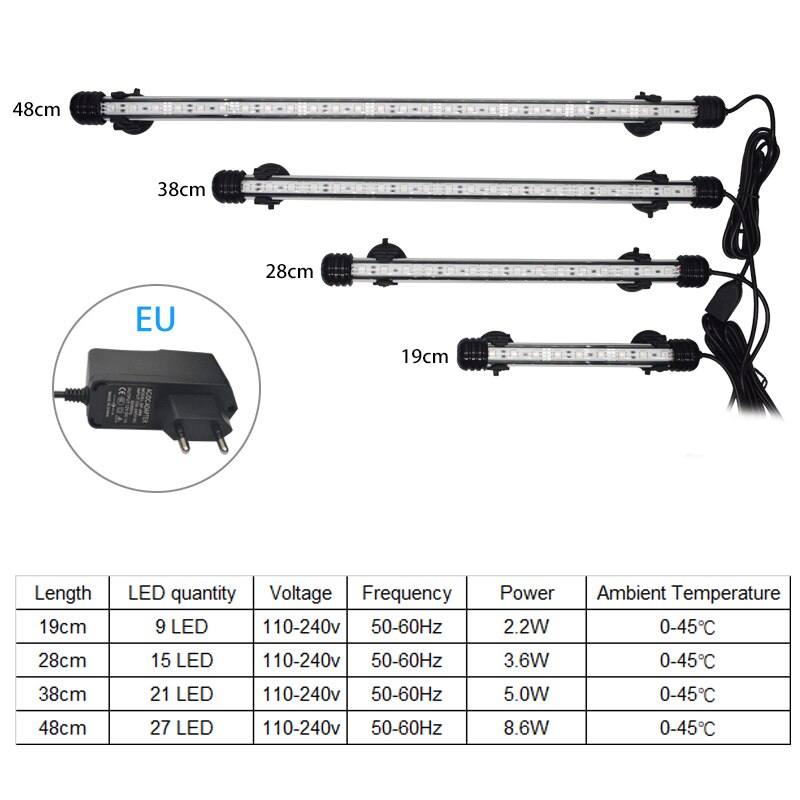 Aquarium Light LED Waterproof for Fish Tank