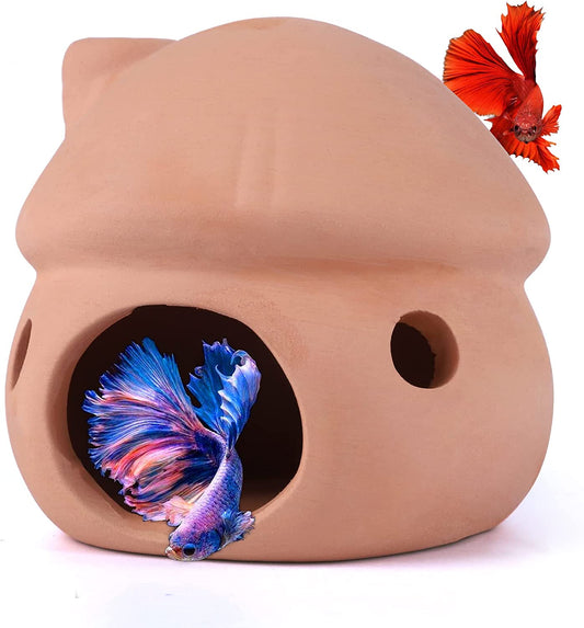 Aquarium Mini Ceramic Tank Fish Shrimp House