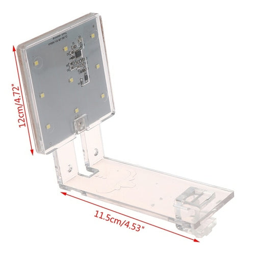 Aquarium Natural Eco Lamp Tortoise Fish Tank Led Clip On Fill Light