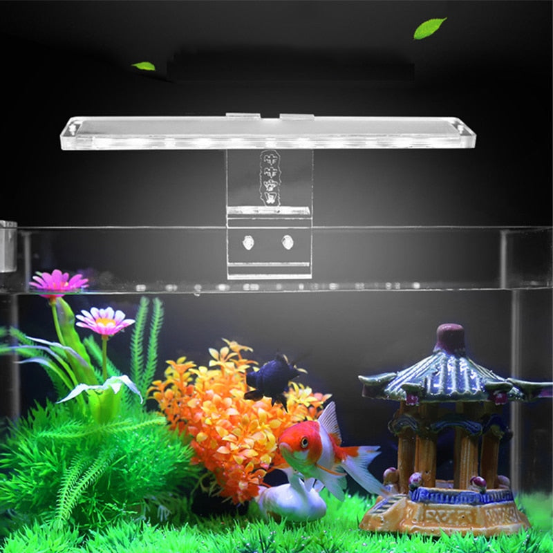 Aquarium Natural Eco Lamp Tortoise Fish Tank Led Clip On Fill Light