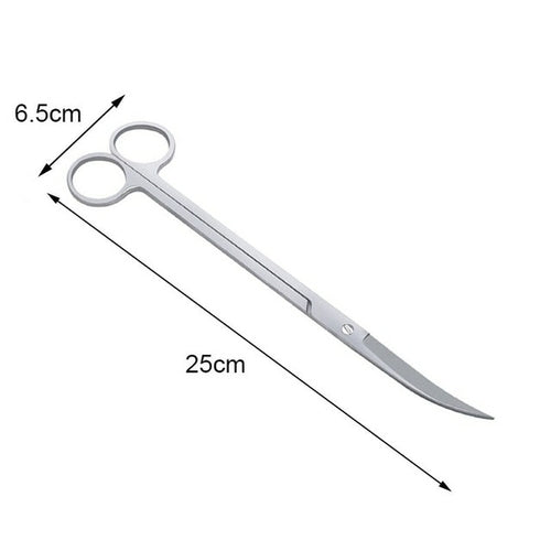 Aquarium Scissor Tools Fish Tank Tweezer Plants Wave Scissors Grass