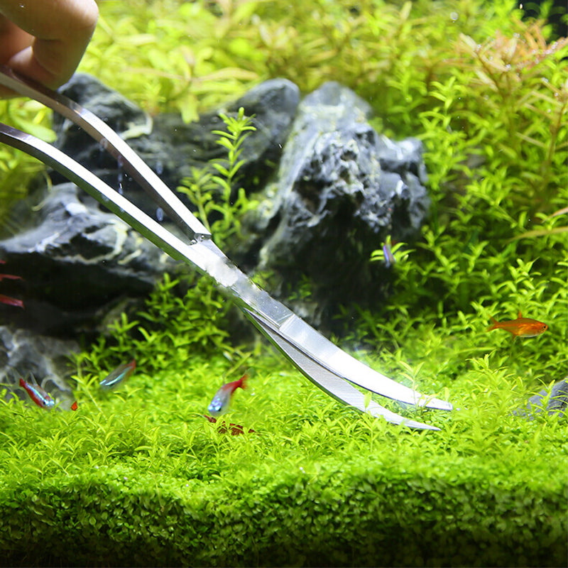 Aquarium Scissor Tweezer Tools Fish Tank Plants Wave Scissors Grass