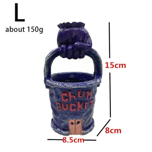 Cartoon House For Fish Shrimp Shelter