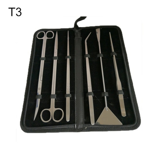 Aquarium Tools Kit Tweezers Scissors Stainless Steel Cleaning Tools
