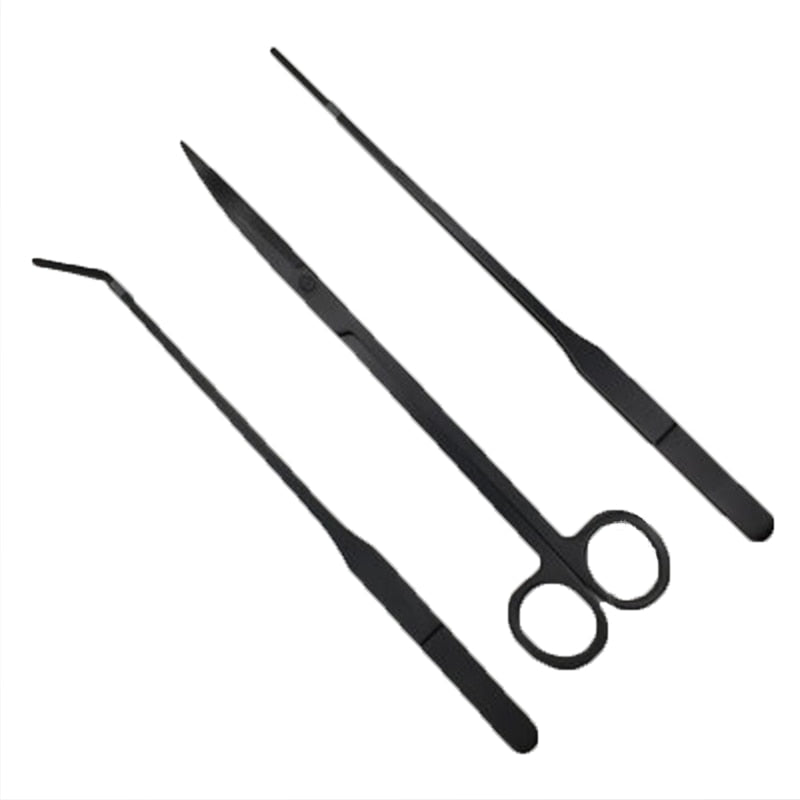 Aquarium Tools Kit Tweezers Scissors Stainless Steel Cleaning Tools