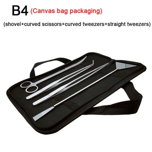 Aquarium Tools Set Scissor Tweezers Plants Wave Scissors Grass