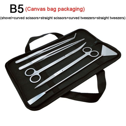Aquarium Tools Set Scissor Tweezers Plants Wave Scissors Grass