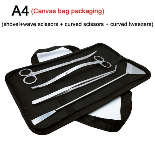 Aquarium Tools Set Scissor Tweezers Plants Wave Scissors Grass