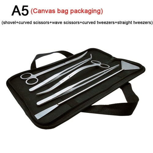 Aquarium Tools Set Scissor Tweezers Plants Wave Scissors Grass