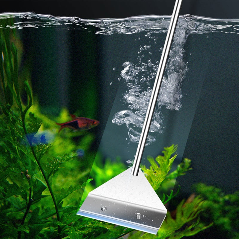 Aquarium Cleaning Tool Fish Tank Flat Sand Algae Removal Dual-use