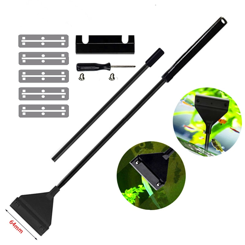 Aquarium Cleaning Tool Fish Tank Flat Sand Algae Removal Dual-use