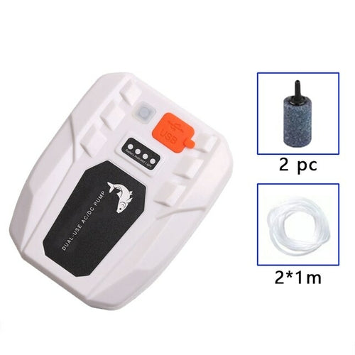 Aquarium oxygen gas pump compressor fish tank