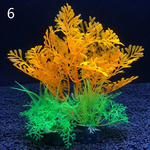 Artificial Aquarium Decor Plants 12 Kinds Water Weeds Ornament Aquatic