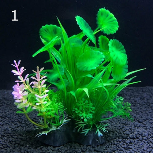 Artificial Aquarium Decor Plants 12 Kinds Water Weeds Ornament Aquatic