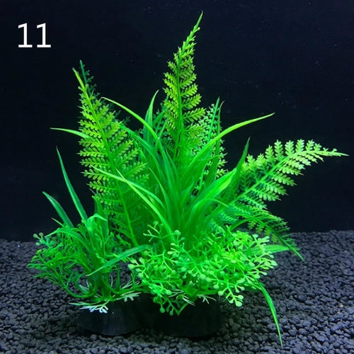 Artificial Aquarium Decor Plants 12 Kinds Water Weeds Ornament Aquatic