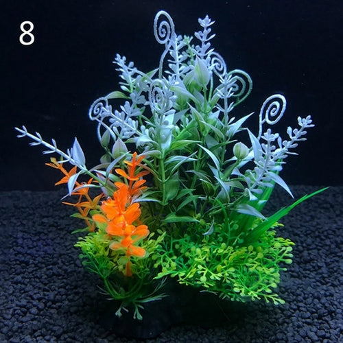 Artificial Aquarium Decor Plants 12 Kinds Water Weeds Ornament Aquatic