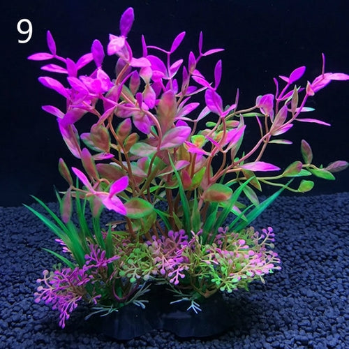 Artificial Aquarium Decor Plants 12 Kinds Water Weeds Ornament Aquatic