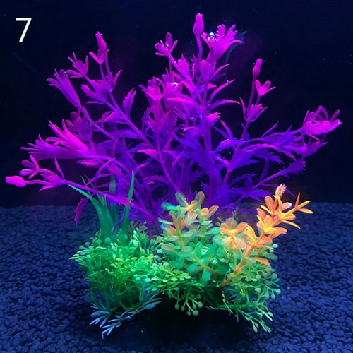 Artificial Aquarium Decor Plants 12 Kinds Water Weeds Ornament Aquatic