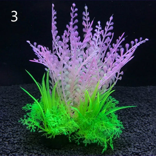 Artificial Aquarium Decor Plants 12 Kinds Water Weeds Ornament Aquatic