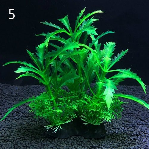 Artificial Aquarium Decor Plants 12 Kinds Water Weeds Ornament Aquatic