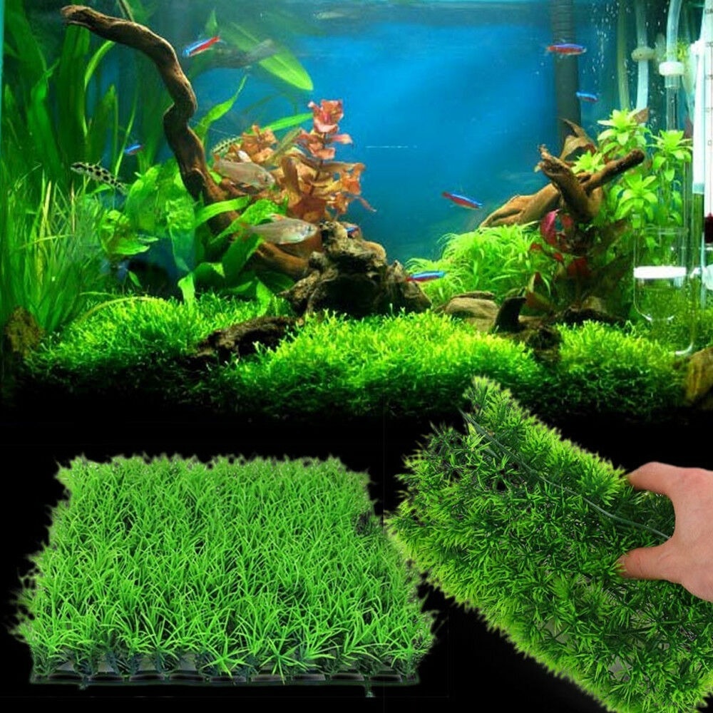 Artificial Home Water Grass Lawn Weeds Aquarium Ornament Aquatic