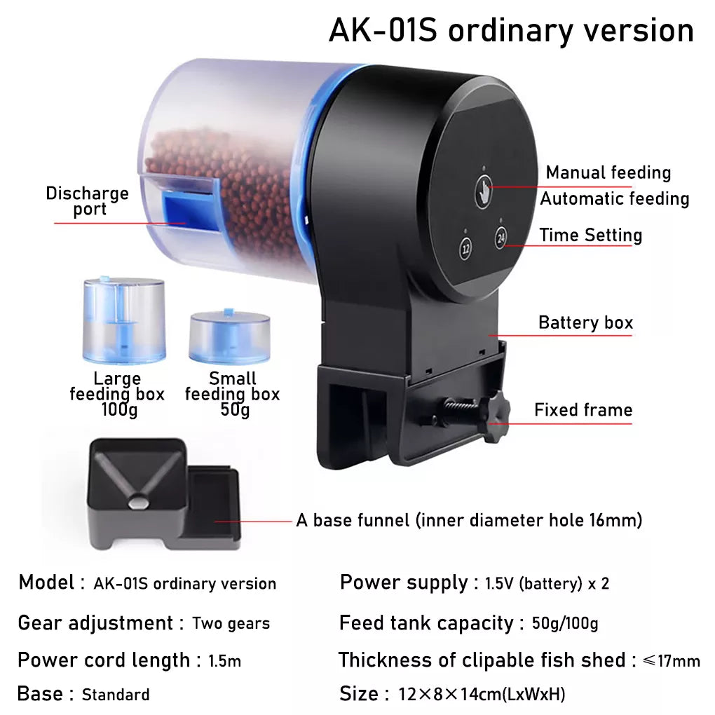 Automatic 2 Gears Fish Tank Feeder