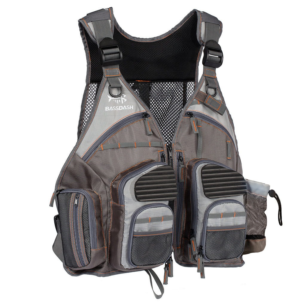 Bassdash Fishing Vest Adjustable Outdoor Sports