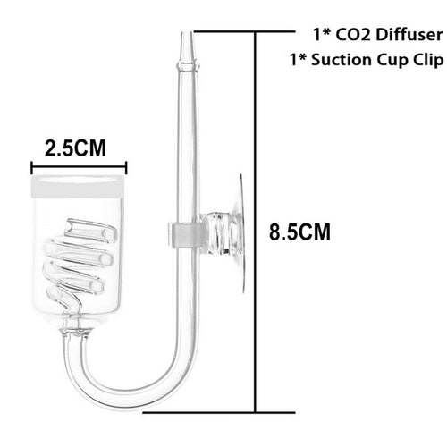 CO2 Diffuser Aquarium Glass