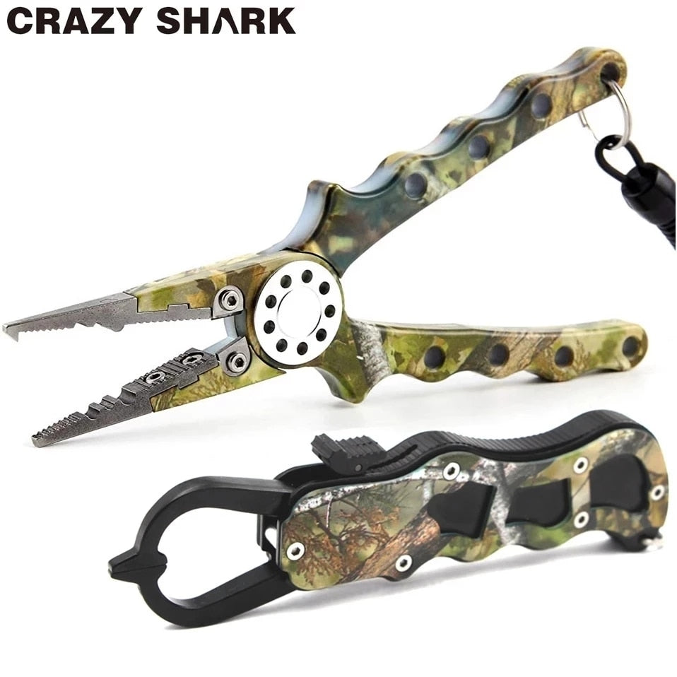 CrazyShark Camo Aluminum Alloy Fishing Pliers