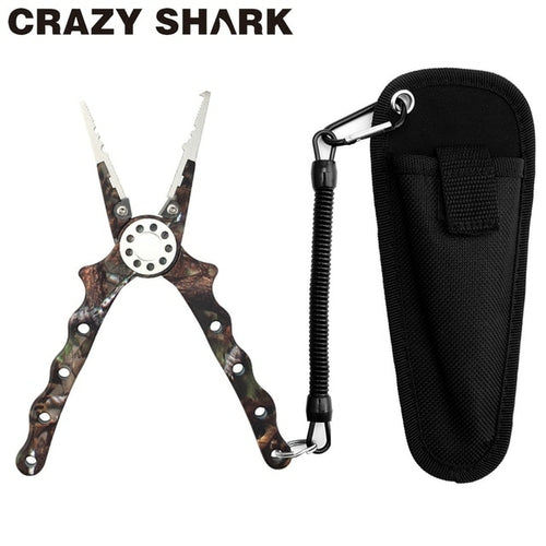 CrazyShark Camo Aluminum Alloy Fishing Pliers